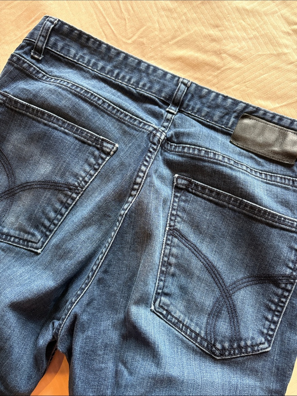 Calvin Klein Jeans Dark Blue Relaxed Fit Men's Jeans